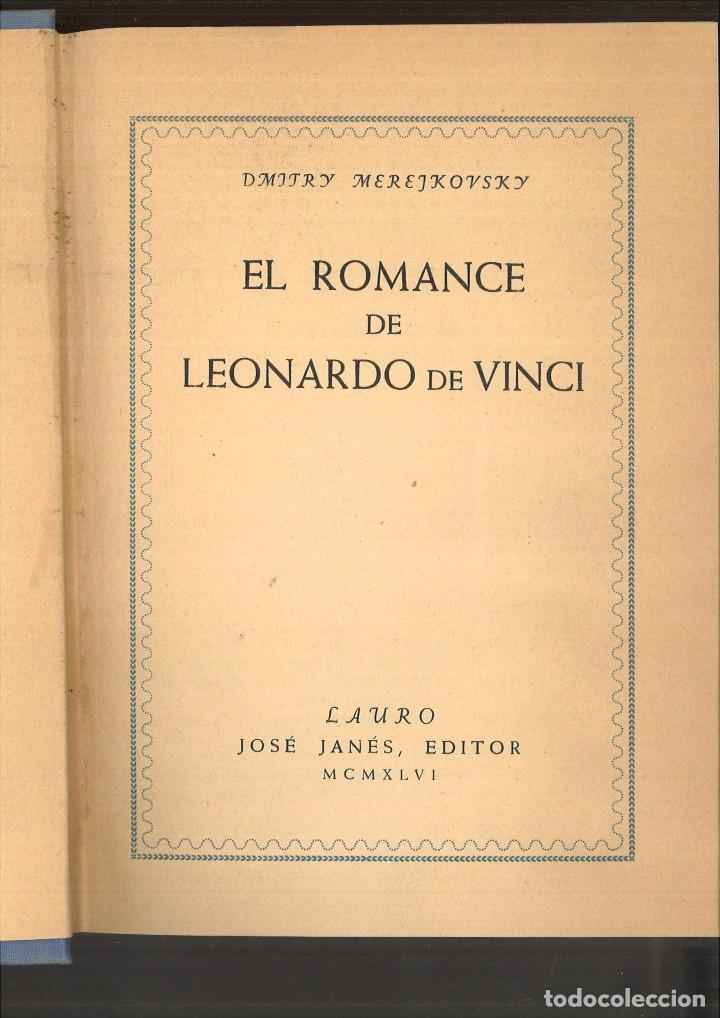 Libros de segunda mano: EL ROMANCE DE LEONARDO DE VINCI. Dmitry Merejkovsky - Foto 1