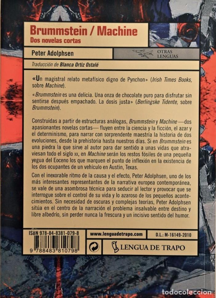 Libros de segunda mano: Brummstein / Machine / dos novelas cortas - Peter Adolphsen - Foto 2