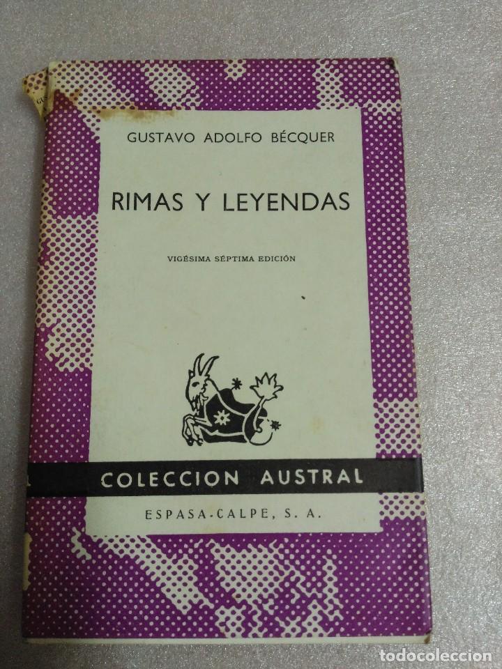 Libros de segunda mano: RIMAS Y LEYENDAS - BECQUER - AUSTRAL - Foto 1