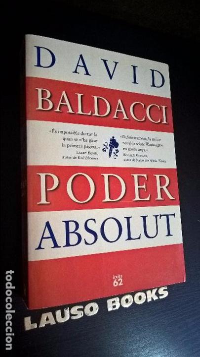 Libros de segunda mano: DAVID BALDACCI. PODER ABSOLUT. PRIMERA EDICION 1996 EXITS 62. CATALAN ( CATALA). - Foto 1
