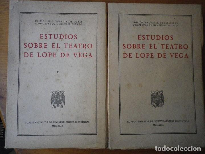 Libros de segunda mano: 4 LIBROS DE 6 N&ordm;  1 - 2 - 4 - 5 ESTUDIOS SOBRE EL TEATRO DE LOPE DE VEGA 1949