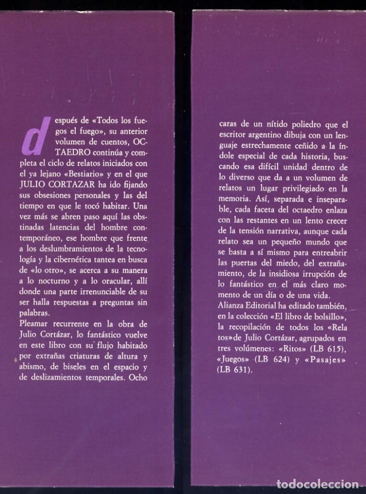 Libros de segunda mano: CORTAZAR, Julio.  Octaedro.  1981. - Foto 2