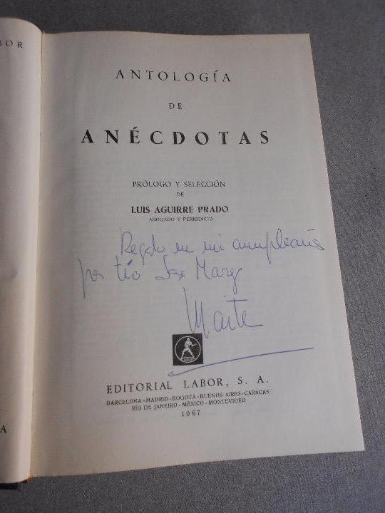 Libros de segunda mano: ANTOLOGIA DE ANECDOTAS - Foto 2