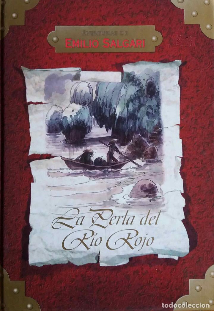 Libros de segunda mano: EMILIO SALGARI, LA PERLA DEL R&Iacute;O ROJO. LIBRO - Foto 1