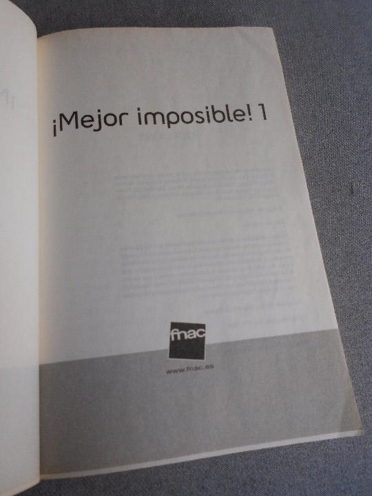 Libros de segunda mano: MEJOR IMPOSIBLE - Foto 2