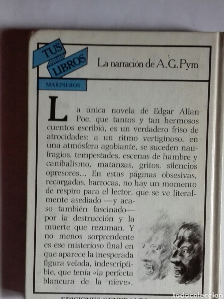 Libros de segunda mano: La narraci&oacute;n de A. Gordon Pym. - Foto 2