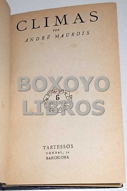 Libros de segunda mano: MAUROIS, Andr&eacute;. Climas - Foto 2