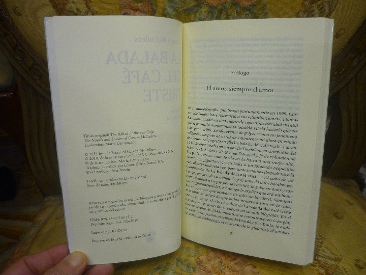 Libros de segunda mano: LA BALADA DEL CAF&Eacute; TRISTE, DE CARSON McCULLERS. - Foto 3