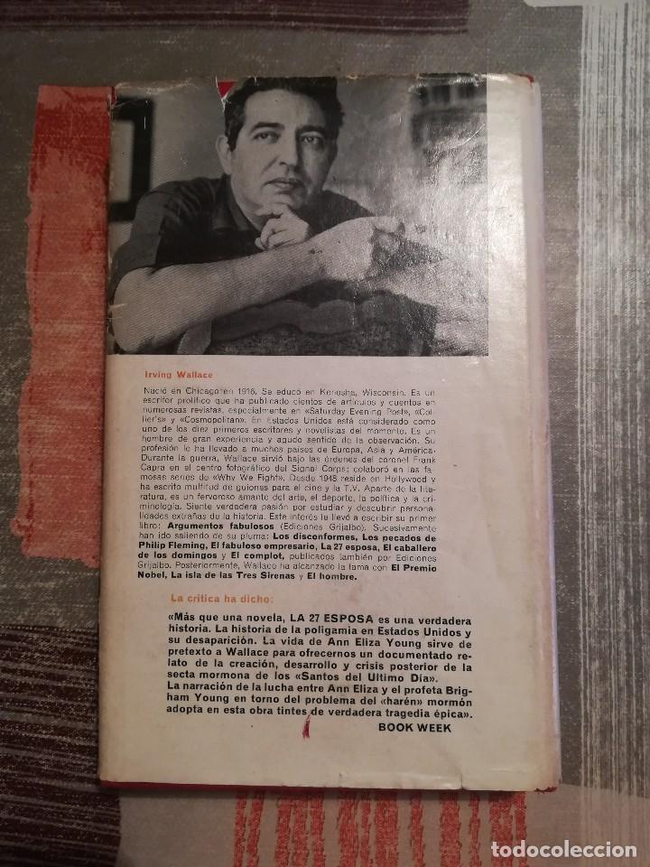 Libros de segunda mano: La 27 esposa - Irving Wallace - Foto 2