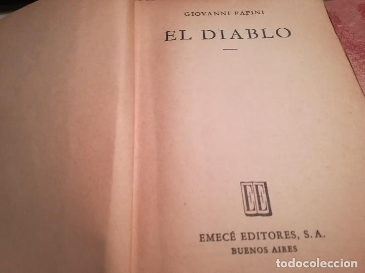 Libros de segunda mano: El diablo - Giovanni Papini - 1954 - Foto 4