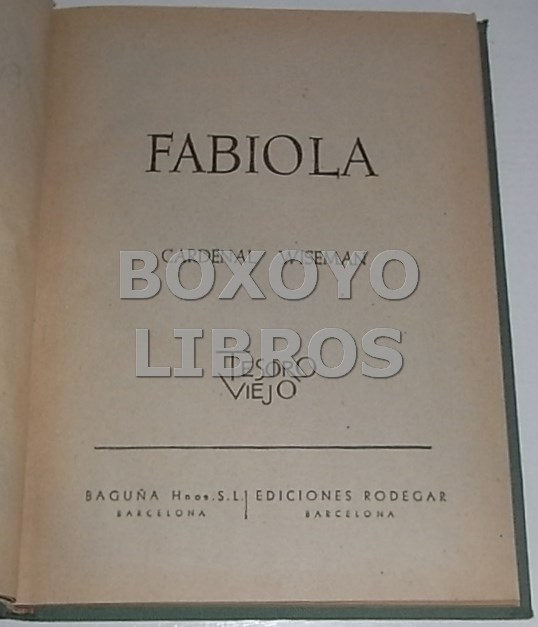 Libros de segunda mano: WISEMAN, Cardenal. Fabiola - Foto 2