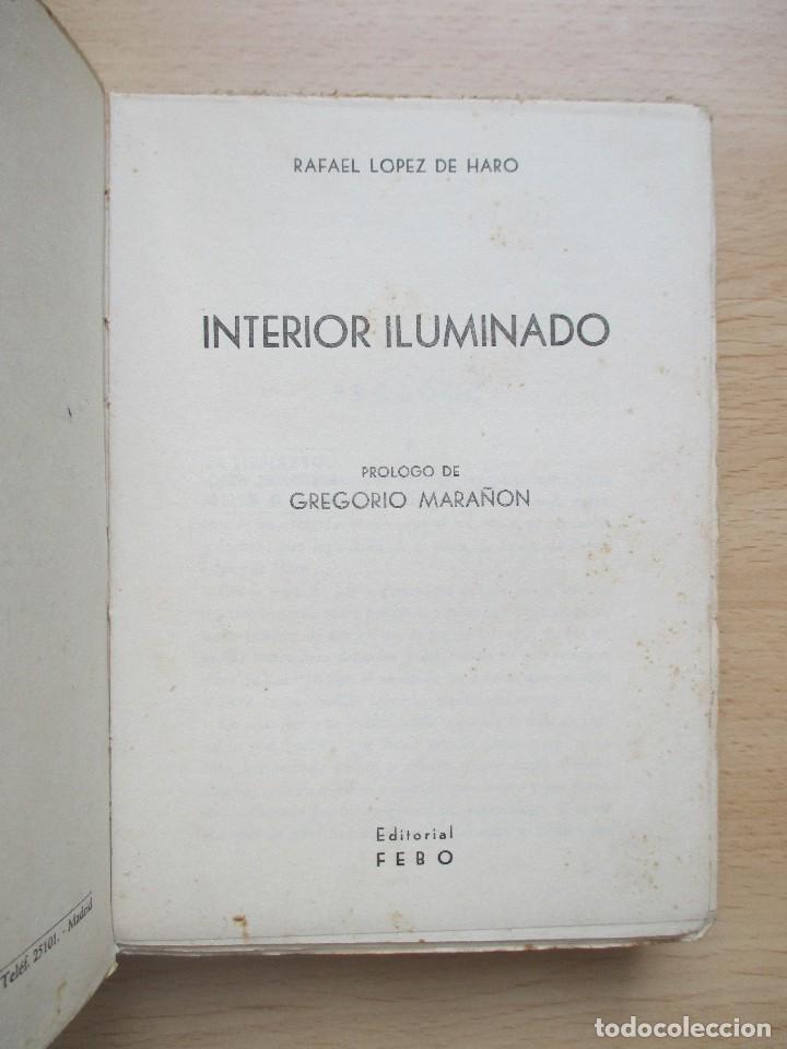 Libros de segunda mano: Interior iluminado, de Rafael L&oacute;pez de Haro - Foto 3