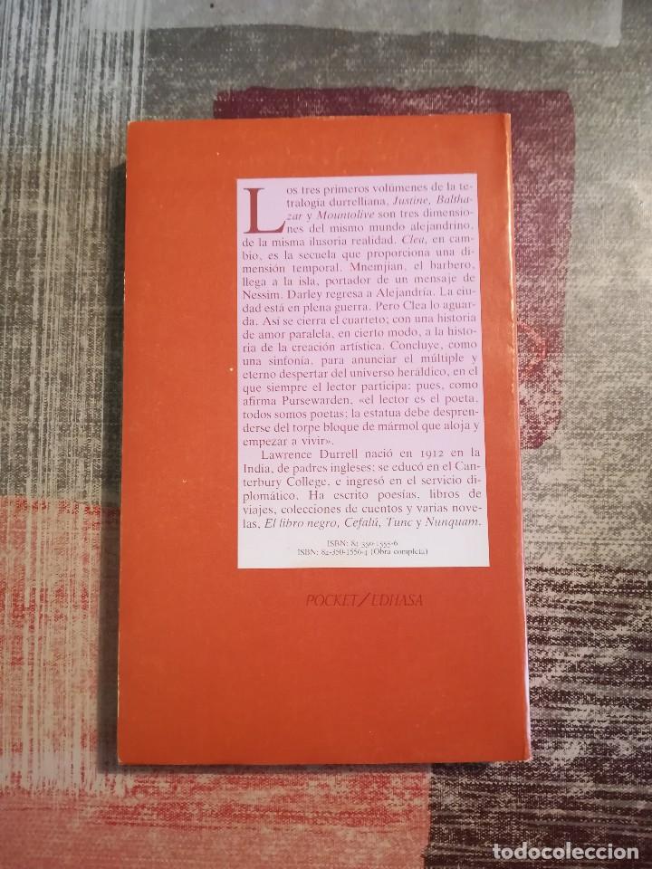 Libros de segunda mano: Clea - Lawrence Durrell - El Cuarteto de Alejandr&iacute;a - Foto 2