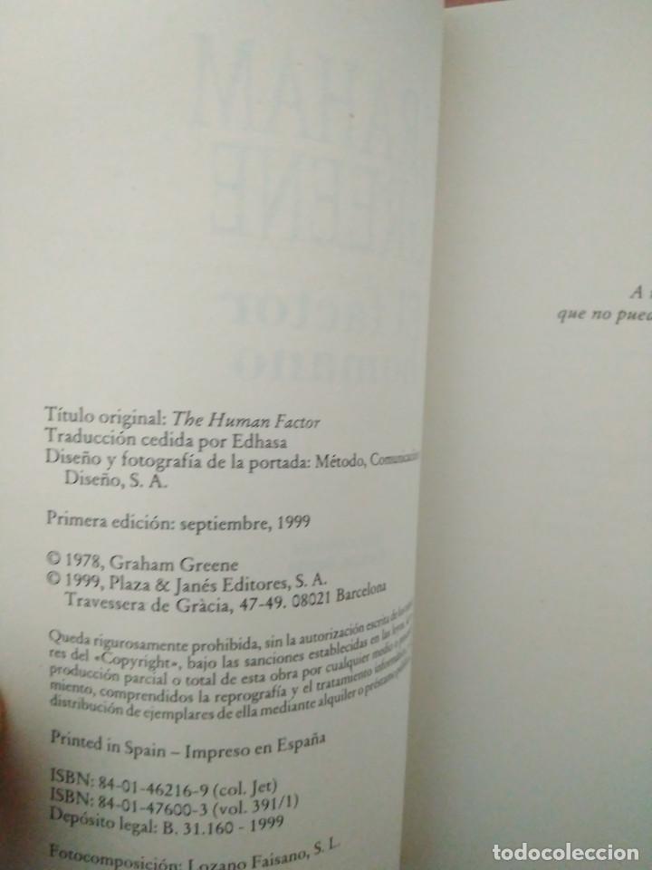 Libros de segunda mano: El factor humano - Greene, Graham - Foto 2