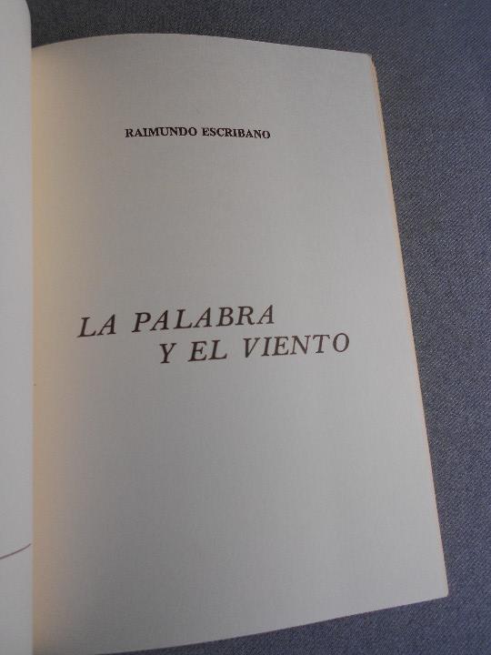 Libros de segunda mano: LA PALABRA Y EL VIENTO - Foto 3