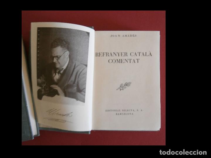 Libros de segunda mano: REfranyer catal&agrave; comentat. Joan Amades - Foto 1