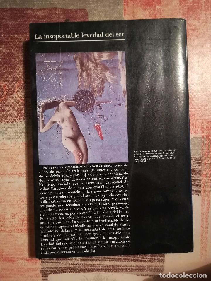 Libros de segunda mano: La insoportable levedad del ser - Milan Kundera - Foto 2