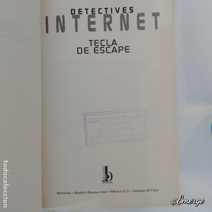 Libros de segunda mano: TECLA DE ESCAPE. Col. Detectives Internet....Michael Coleman - Foto 2