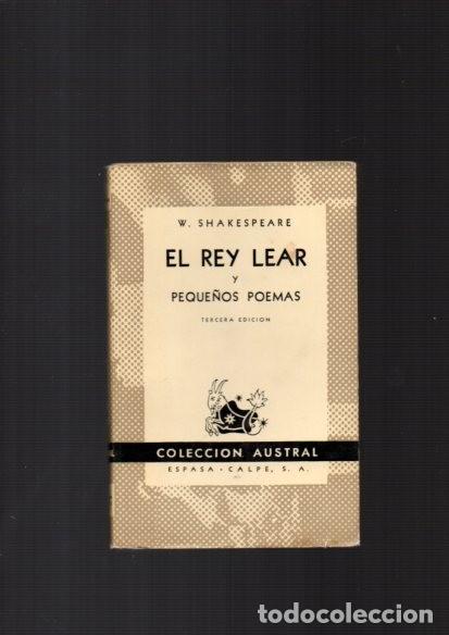 Libros de segunda mano: W. SHAKESPEARE - EL REY LEAR - AUSTRAL N&ordm; 54 / 1945 - Foto 1