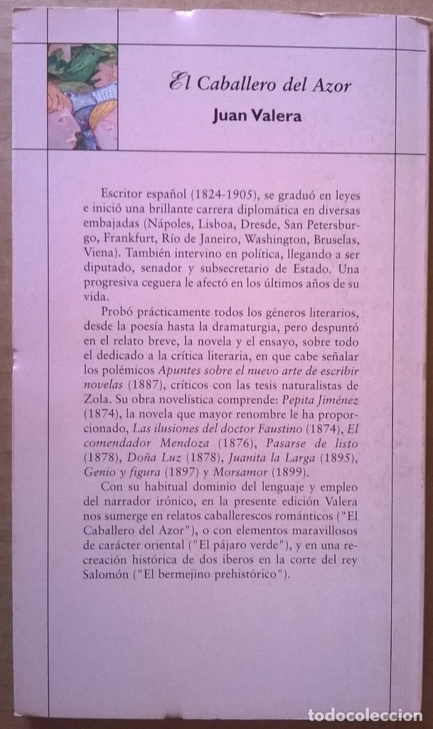 Libros de segunda mano: El caballero del azor, Juan Valera - Foto 2