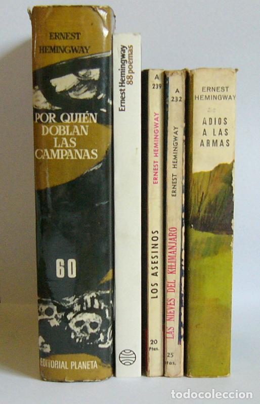 Libros de segunda mano: LOTE DE CINCO LIBROS DE ERNEST HEMINGWAY - Foto 2