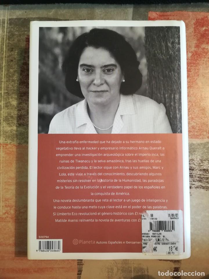 Libros de segunda mano: El origen perdido - Matilde Asensi - Foto 2