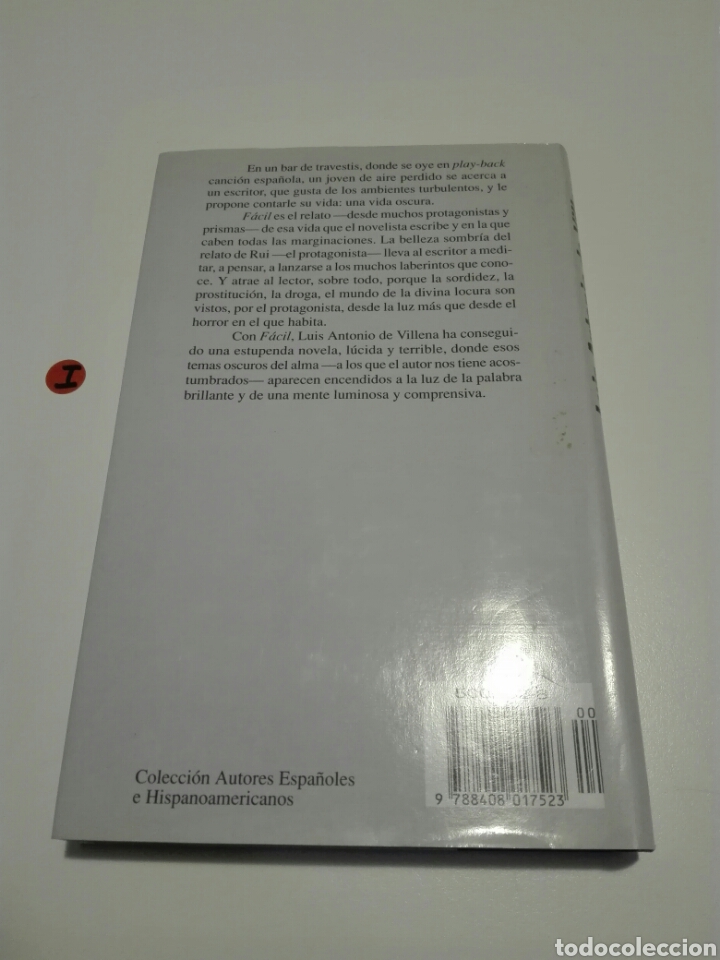 Libros de segunda mano: FACIL. LUIS ANTONIO DE VILLENA. - Foto 2