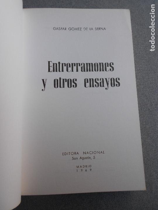 Libros de segunda mano: ENTRERRAMONES Y OTROS ENSAYOS - Foto 3