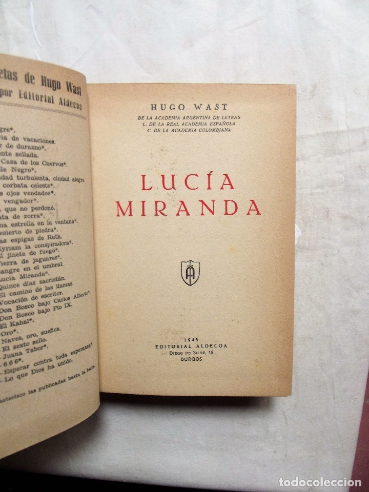 Libros de segunda mano: LUCIA MIRANDA DE HUGO WAST - Foto 2