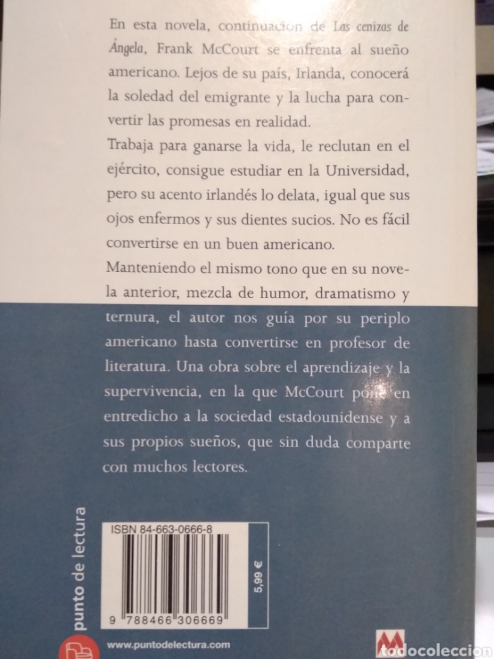 Libros de segunda mano: Lo es. Frank mccourt - Foto 2