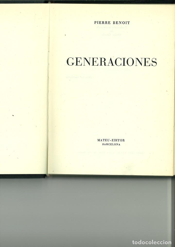Libros de segunda mano: GENERACIONES. Pierre Benoit - Foto 1