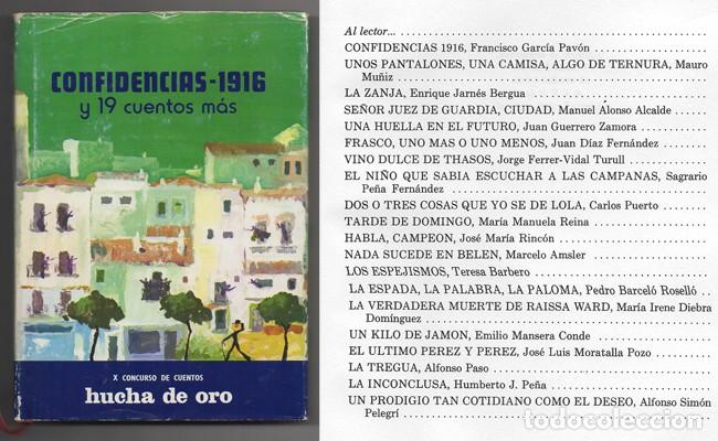 Libros de segunda mano: CONFIDENCIAS 1916Y 19 CUENTOS MAS. X CONCURSO DE CUENTOS HUCHA DE ORO - A-CUENTO-0842