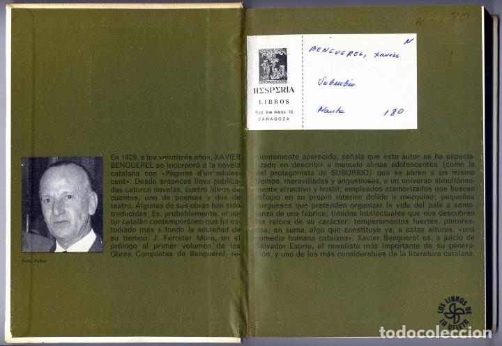 Libros de segunda mano: BENGUEREL, Xavier.  Suburbio. 1968. - Foto 2
