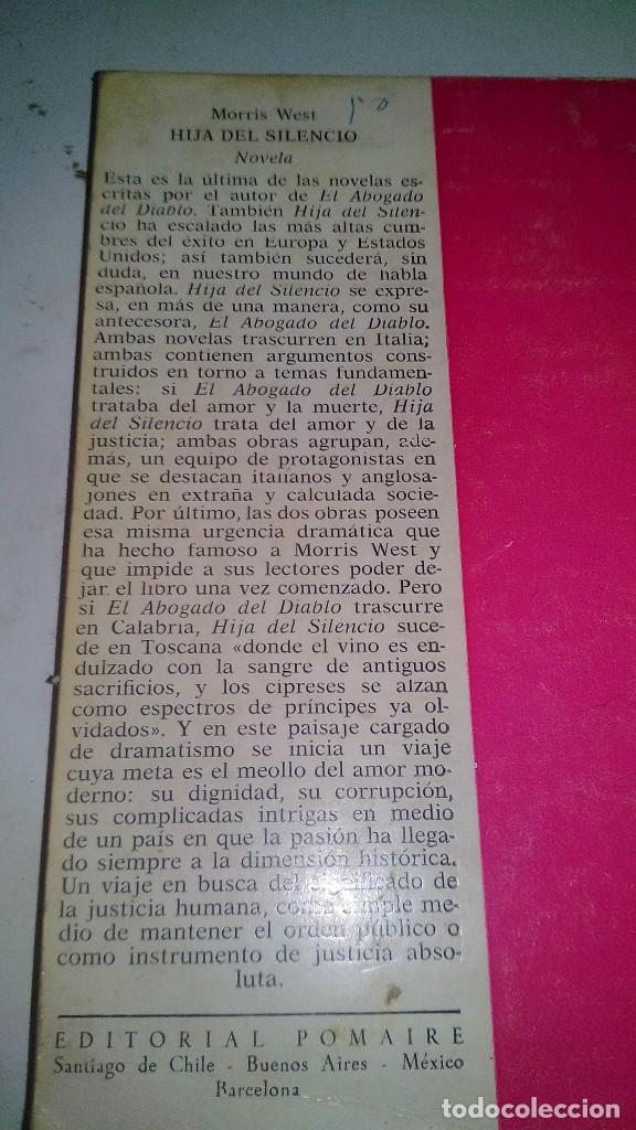 Libros de segunda mano: Hija del silencio - Morris West - Foto 3