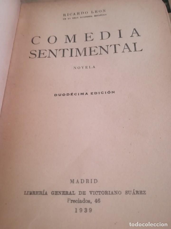 Libros de segunda mano: Comedia sentimental - Ricardo Le&oacute;n - 1939 - Foto 4