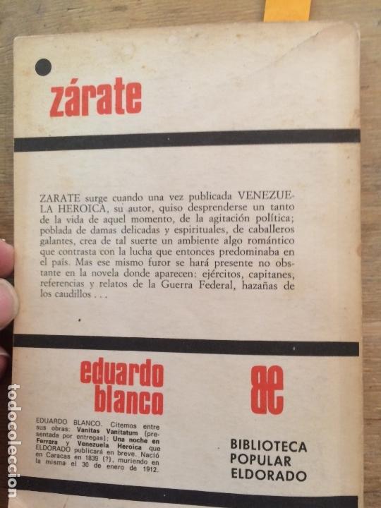 Libros de segunda mano: Z&Aacute;RATE. EDUARDO BLANCO. - Foto 5