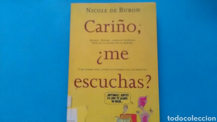 Livros em segunda m&atilde;o: CARI&Ntilde;O ,&iquest; ME ESCUCHAS ? .Nicole de Buron .Ed.Ma non troppo .