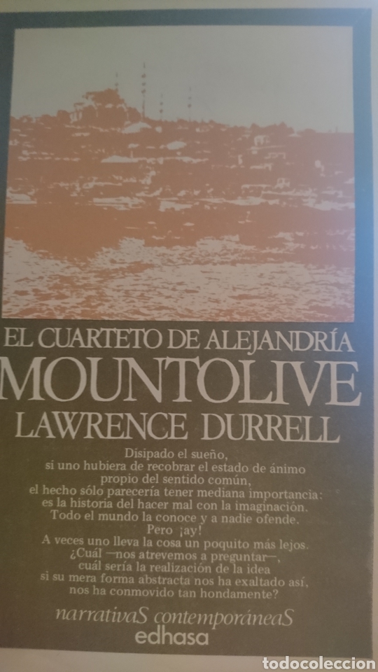 Libros de segunda mano: El Cuarteto de Alejandr&iacute;a Mountolive Lawrence Durrell - Foto 1