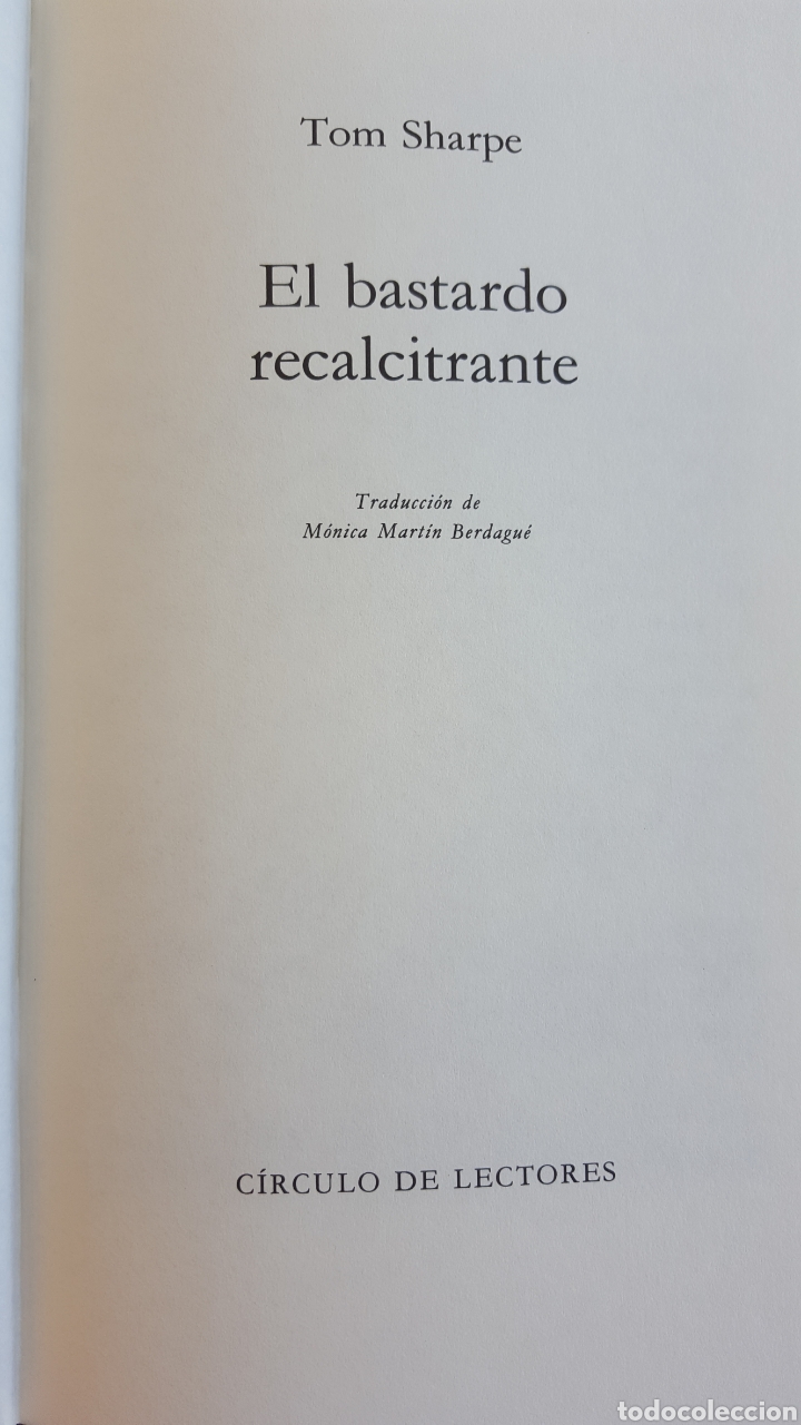 Libros de segunda mano: EL BASTARDO RECALCITRANTE. TOM SHARPE - Foto 2