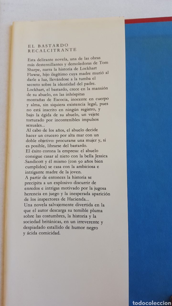 Libros de segunda mano: EL BASTARDO RECALCITRANTE. TOM SHARPE - Foto 3
