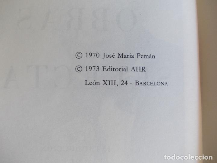 Libros de segunda mano: Jos&eacute; Mar&iacute;a Pem&aacute;n Obras selectas - Foto 2