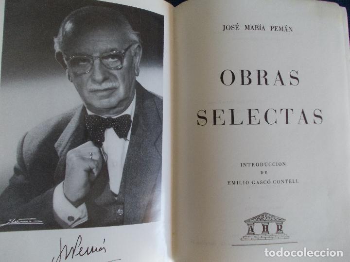 Libros de segunda mano: Jos&eacute; Mar&iacute;a Pem&aacute;n Obras selectas - Foto 3