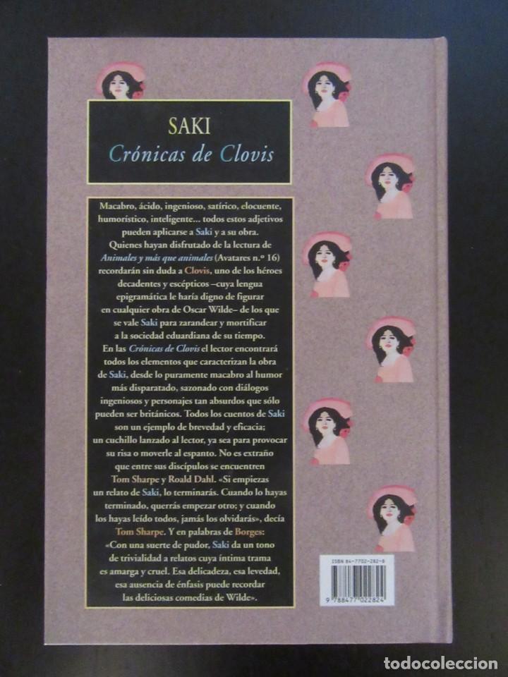 Libros de segunda mano: Cr&oacute;nicas de Clovis - Saki - Valdemar Avatares - Foto 2