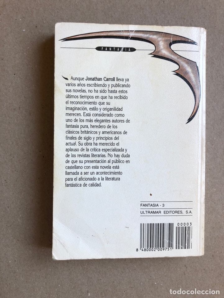 Libros de segunda mano: EL PAIS DE LAS RISAS. JONATHAN CARROLL. ULTRAMAR EDITORES 1990. - Foto 4