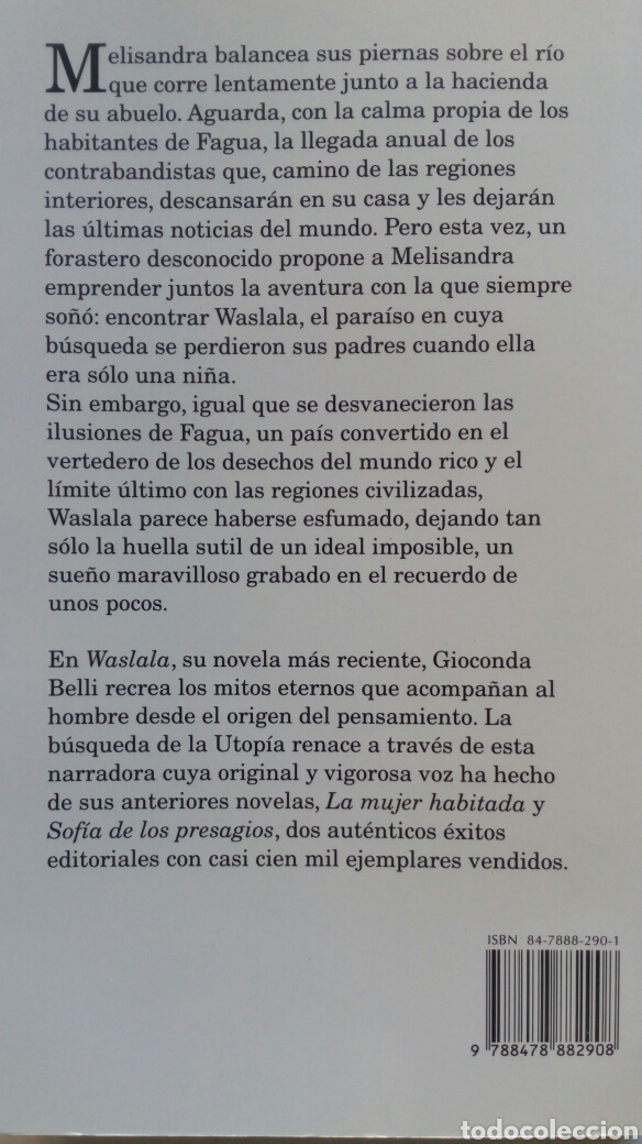 Libros de segunda mano: Waslala. Gioconda Belli. - Foto 2