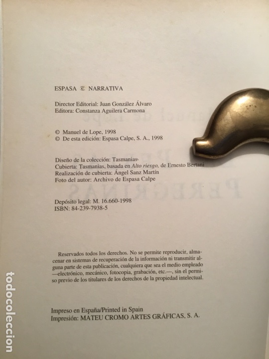 Libros de segunda mano: MANUEL DE LOPE / LAS PERLAS PEREGRINAS - Foto 2