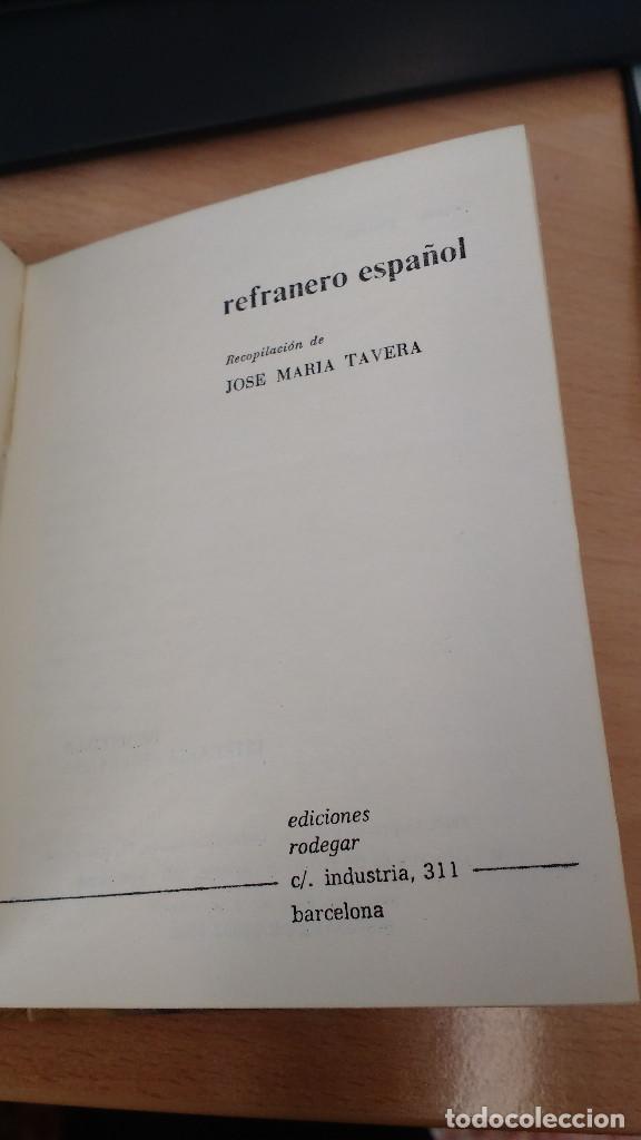 Libros de segunda mano: Refranero espa&ntilde;ol. 1968 - Foto 2