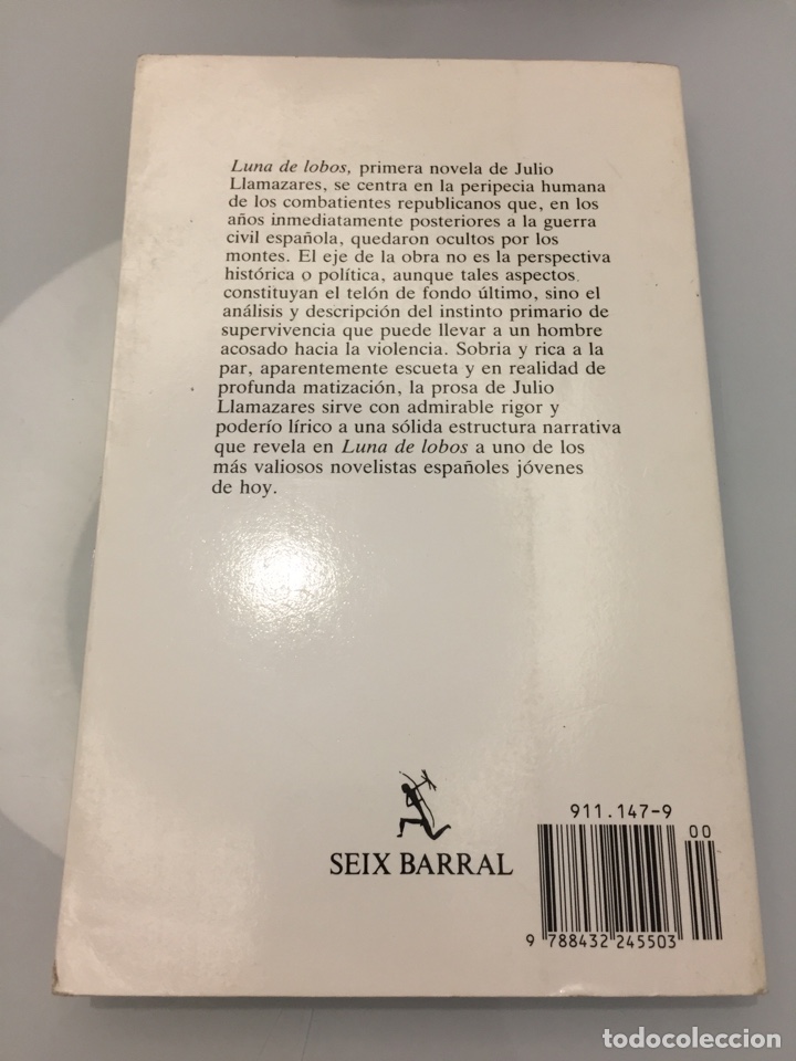 Libros de segunda mano: Libro Luna de lobos. Julio Llamazares - Foto 2