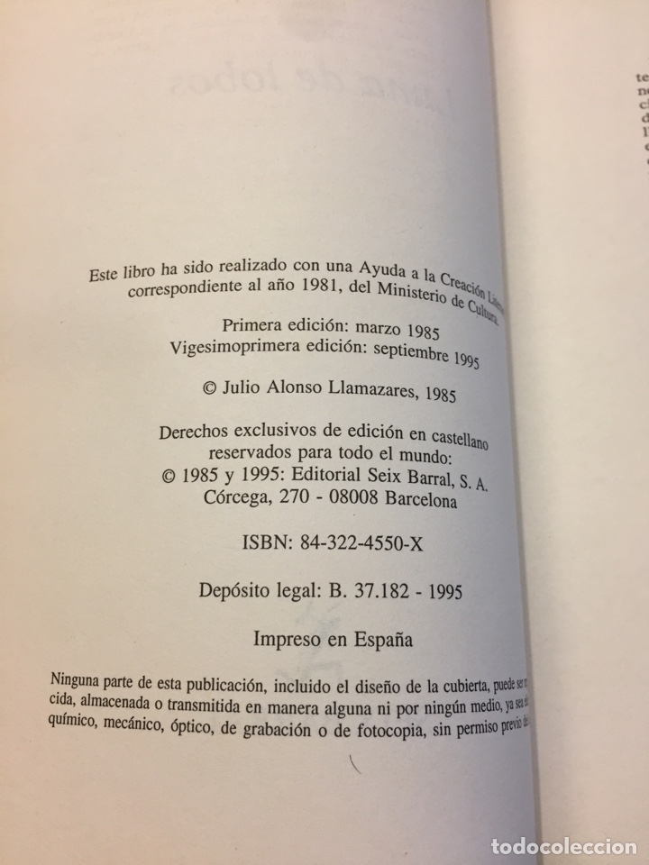Libros de segunda mano: Libro Luna de lobos. Julio Llamazares - Foto 3