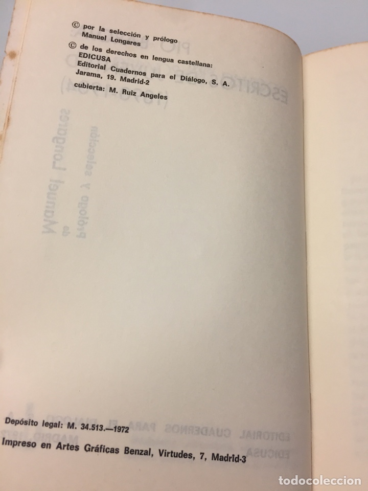Libros de segunda mano: Libro Escritos de juventud. P&iacute;o baroja - Foto 4